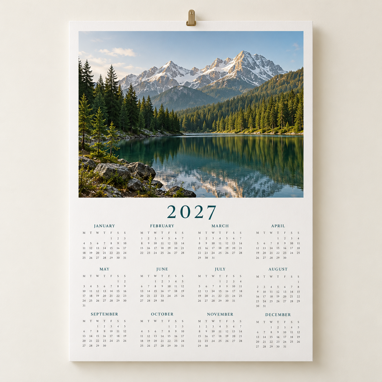2027 Personalised Photo Calendars